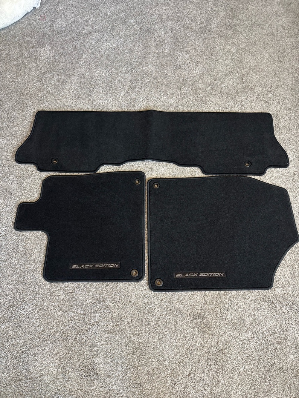 HONDABLACK EDITION Car/Truck Floor Mats – Set